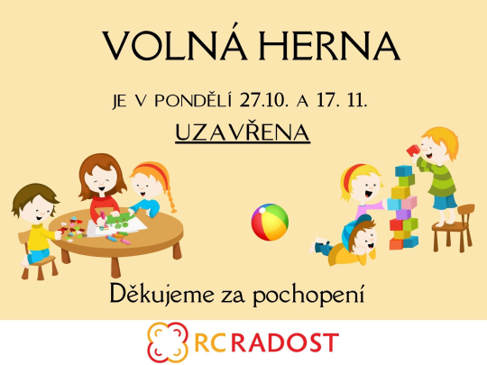 Herna uzavřena