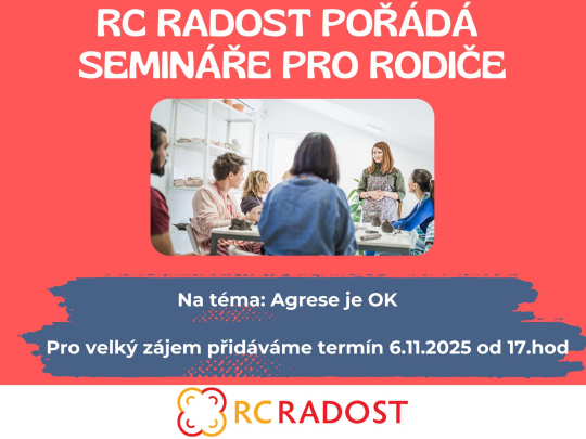 Semináře pro RODIČE DALŠÍ TERMÍN
